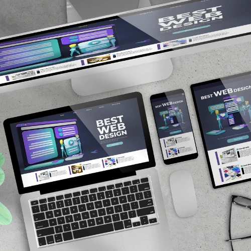 website design shown in different devices